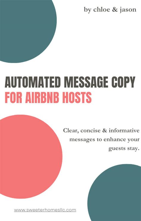 Airbnb Hosts Automated Message Templates Etsy