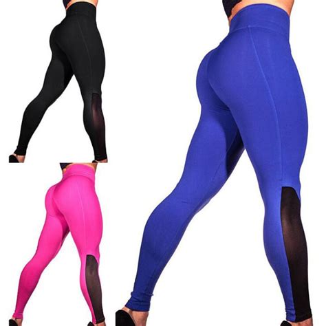 high quality legging yoga pants quick drying leggins fitness leggings mesh splice leggings for