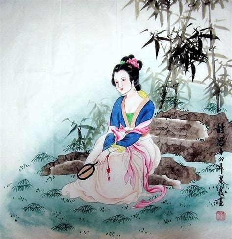 Beautiful Ancient Chinese Women Original Asian Art Chinese Hand