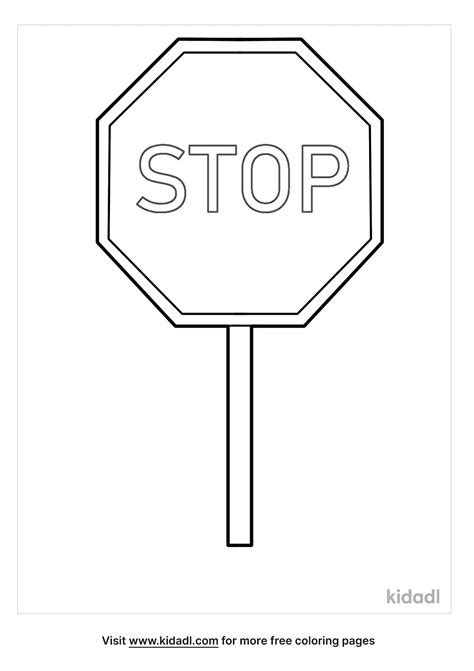 Stop Sign Coloring Page Free Printable Coloring Pages For Kids