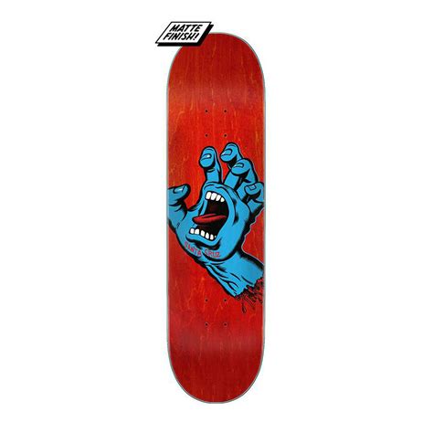 Santa Cruz Screaming Hand 8 0 Skateboard Deck Red Boardworld Store