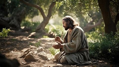 Photograph Of Jesus Praying In The Garden Of Gethsemane 22653577 Stock