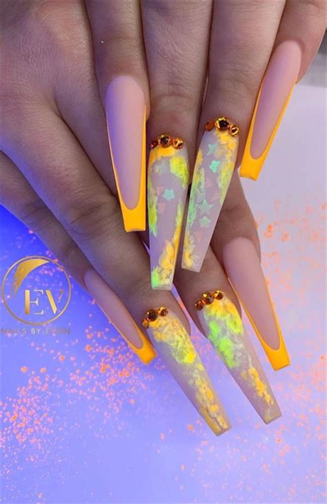 40 Beautiful Acrylic Coffin Nails Design For Long Nails This Summer Fashionsum