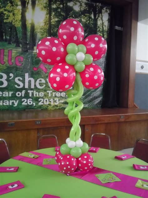 5 Of These Balloon Trees Were Mixed In Between The Live