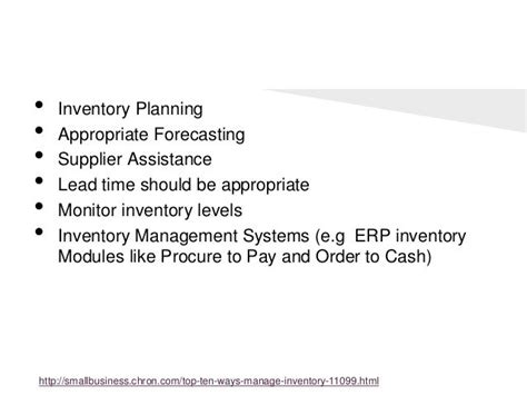 Inventory Management In Scm