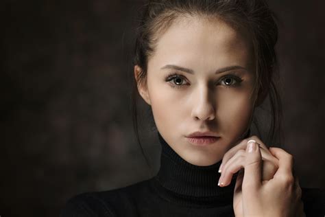 Wallpaper Face Women 500px Model Looking At Viewer Maxim Maximov
