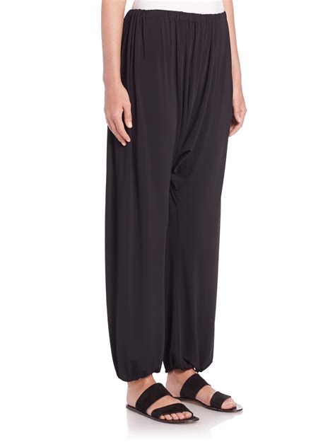 The Row Knit Harem Pants In Black Lyst