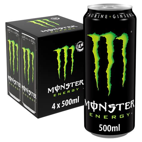 Monster Energy Drink 4 X 500ml Pm £499 Bb Foodservice