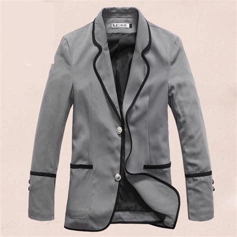 New Korean Mens Fashion School Uniform Blazer Boys Students Casual Suit