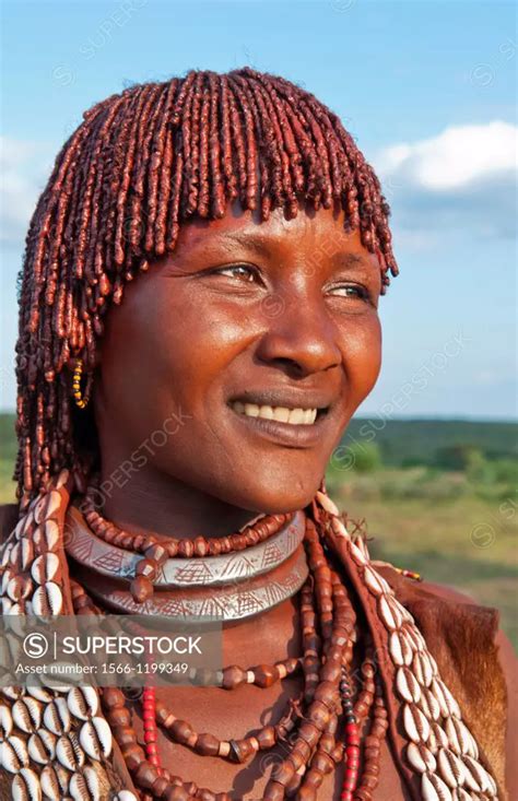 turmi ethiopia africa village lower omo valley hamar hammer tribe portrait of woman in village