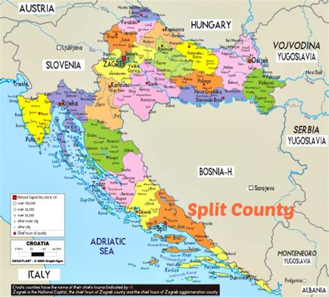 From simple political maps to detailed map of croatia. Croatia Maps to find Split town your next holiday destination