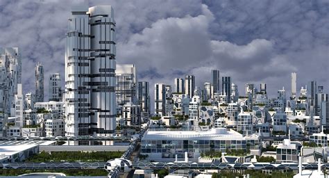 3D Future City 2020 C | CGTrader