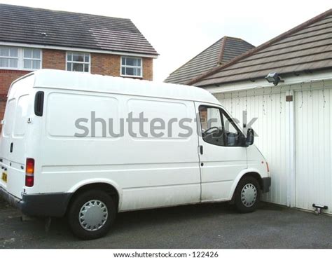 Parked White Van Stock Photo 122426 Shutterstock