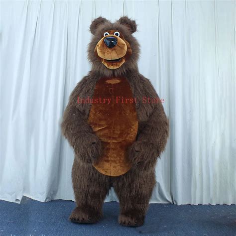 3m Giant Inflatable Brown Bear Costume Adult Full Walking Mascot Suit