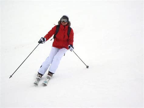 Skiing Woman Free Stock Photo A Woman Snow Skiing 10559