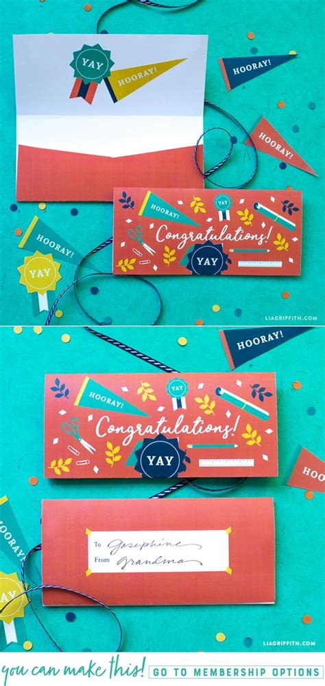 Download Printable Graduation Money Holder Card (With images ...
