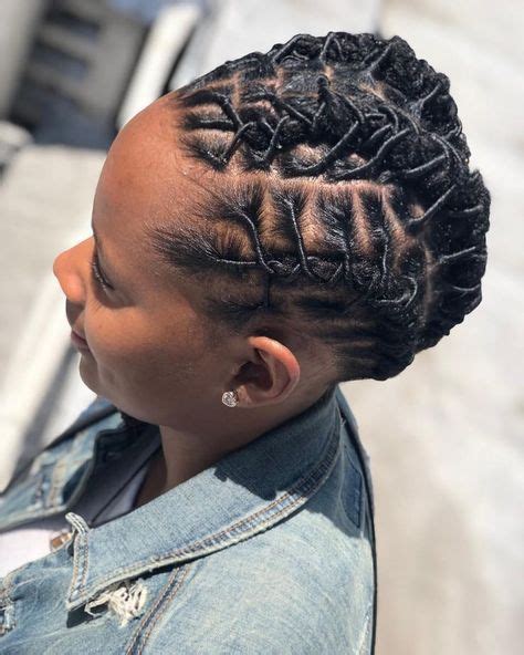 The pink ball beads in top and pink tape at the end is also focusing. Straight Back Cornrows on Locs! So Chic! (With images ...