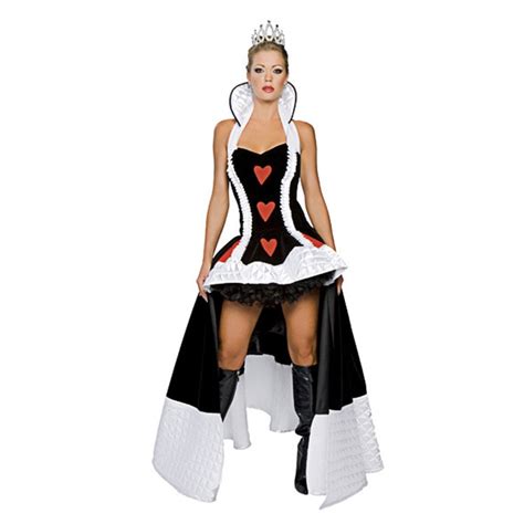 Sexy Alice In Wonderland Queen Of Hearts Costume Extravagant Queen Costumes Women Halloween