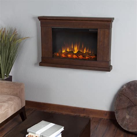 Real Flame Slim Wall Mount Electric Fireplace And Reviews Wayfair