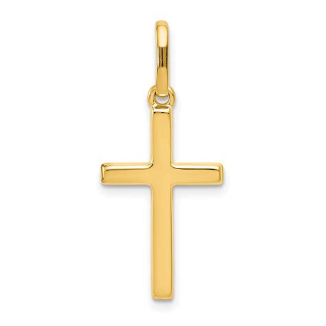 Icecarats 14kt Yellow Gold Cross Religious Pendant Charm Necklace