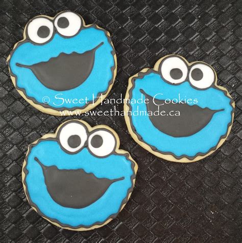 Sweet Handmade Cookies Cookie Monster Cookies