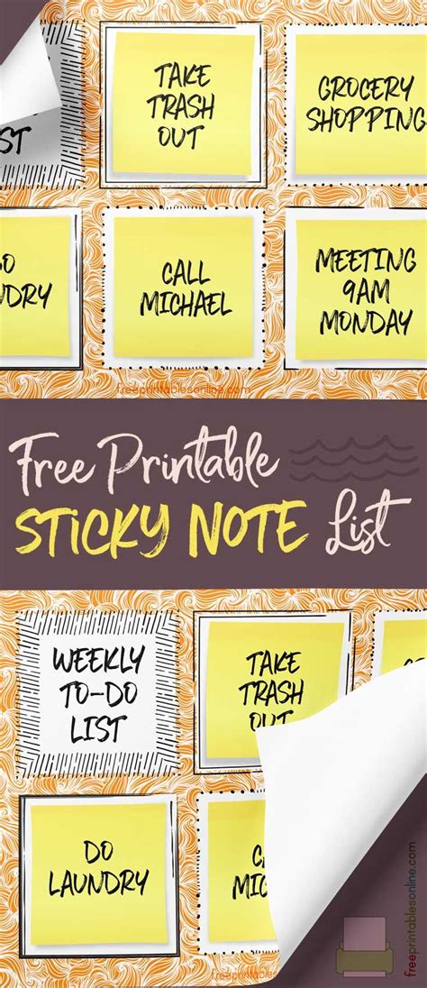 Notes gitmind.com related courses ››. Sticky Note To Do List Template - Free Printables Online ...