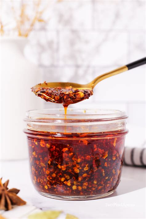 Easy Chinese Chili Oil Two Plaid Aprons