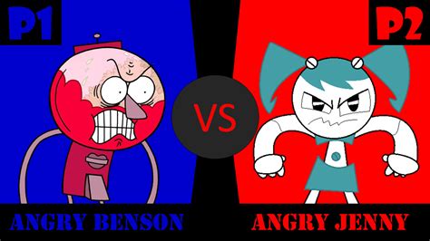 Angry Benson Vs Anrgy Jenny By Fireboy2023 On Deviantart