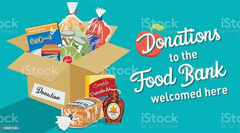 But he says, if you donated that $5 to our food bank, because of our economies of scale and the relationships we have with major retailers, wholesalers, farms, and other donors, we can turn that $5. Food Bank Donation Concept Banner Stock Illustration ...