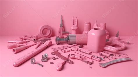 A Bunch Of Pink Objects On A Pink Powerpoint Background For Free Download Slidesdocs