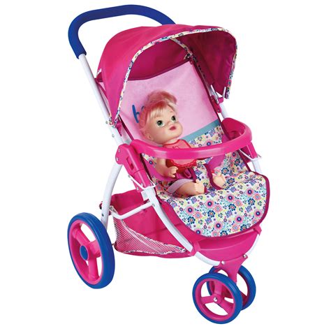 New Girl T Baby Alive Doll Travel System Stroller Car Seat Feeding