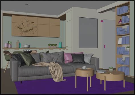 Living Roomshaded • Blender 3d Architect