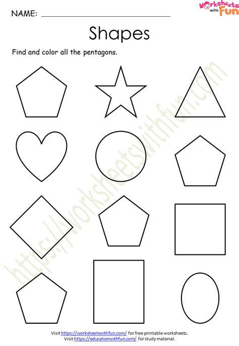 Engaging Preschool Shapes Worksheets For Early Learning Fun