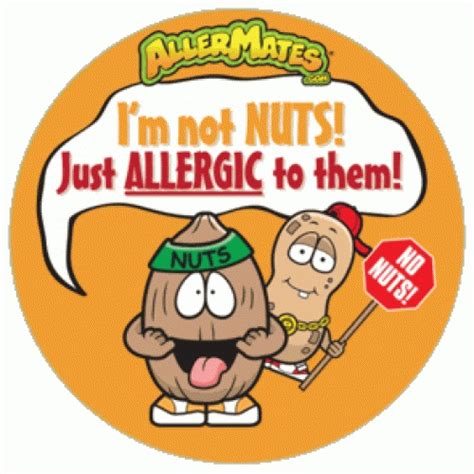 Allermates Peanuttree Nut Allergy Alert Stickers 24 Pack Allergy