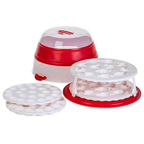 Cupcake Carrier Mixing Bowls Round Cakes Food Storage Containers