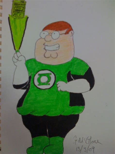 Peter Griffin Green Lantern By Gordymcglone On Deviantart