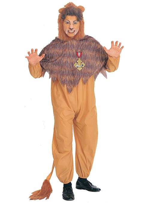 Mens Plus Size Cowardly Lion Costume 1x