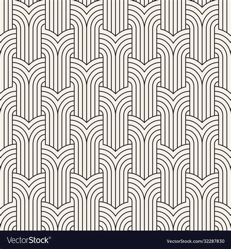 Seamless Art Deco Pattern Repeating Royalty Free Vector