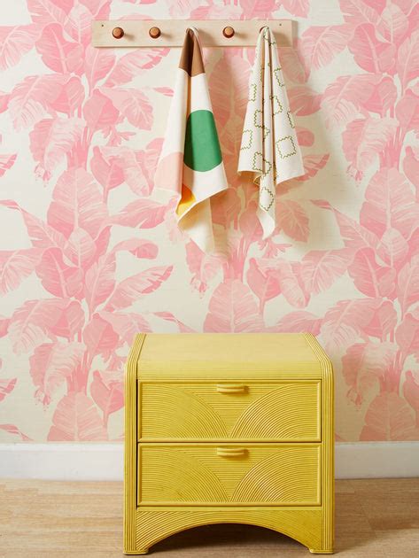 Pink Grasscloth Wallpaper