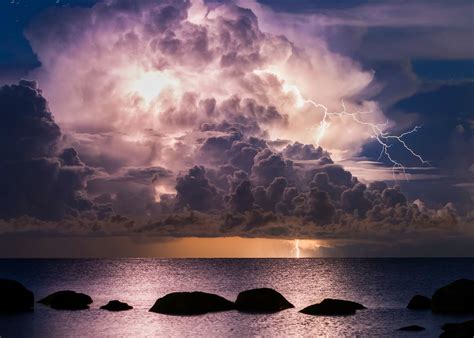 5394362 5308x3539 Purple Thunderstorm Storm Beach Ocean