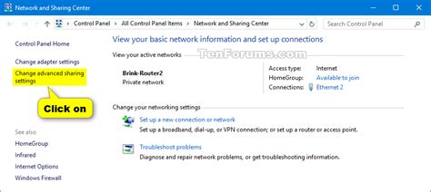 Turn On Or Off Password Protected Sharing In Windows Tutorials