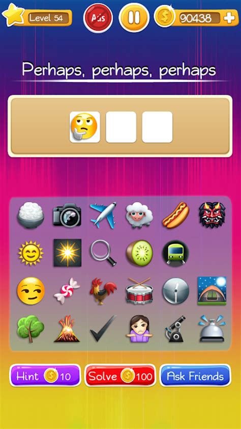 Words To Emojis Fun Emoji Guessing Quiz Game Apk Android ダウンロード
