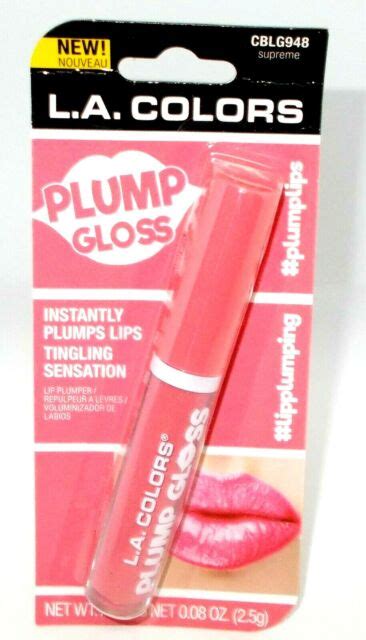 L A Colors Plump Lip Gloss Instantly Plumps Lips Supreme Cblg948 New In Package Ebay
