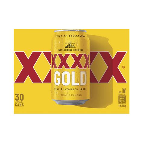 Buy Xxxx Gold Block Can 375ml 30 Pack Coles