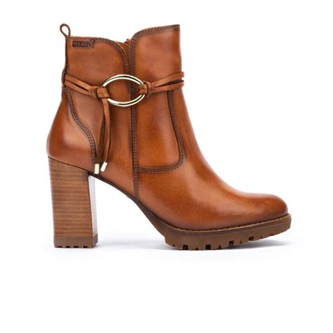 Pikolinos Connelly W7m 8542 Heeled Ankle Boot Women Brandy The