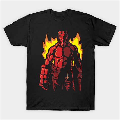 Red Hero Hellboy Classic T Shirt Jznovelty