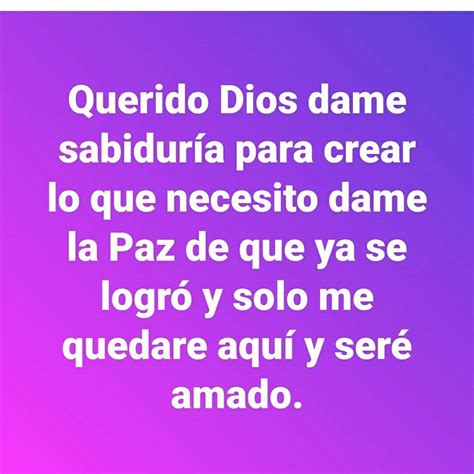 A Purple And Pink Background With The Words Queriddo Dios Dame Sabor