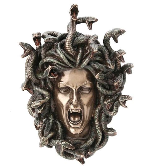 725 Head Of Medusa Wall Plaque Snakes Greek Mythology Sculpture
