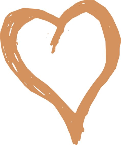Brown Heart Clip Art At Vector Clip Art Online Royalty