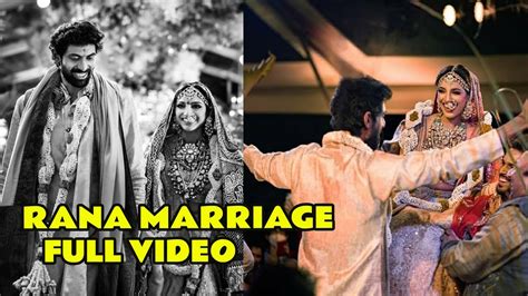 Rana Daggubati And Miheeka Bajaj Marriage Full Video Rana Weds Miheeka Youtube